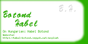 botond habel business card